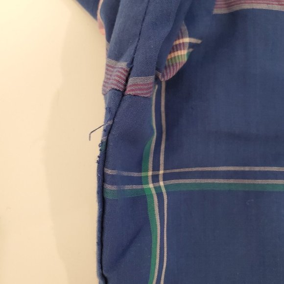 Wrangler Button Up Shirt Men's Medium Pearl Snap Western Rodeo Cowboy Blue - Picture 6 of 6